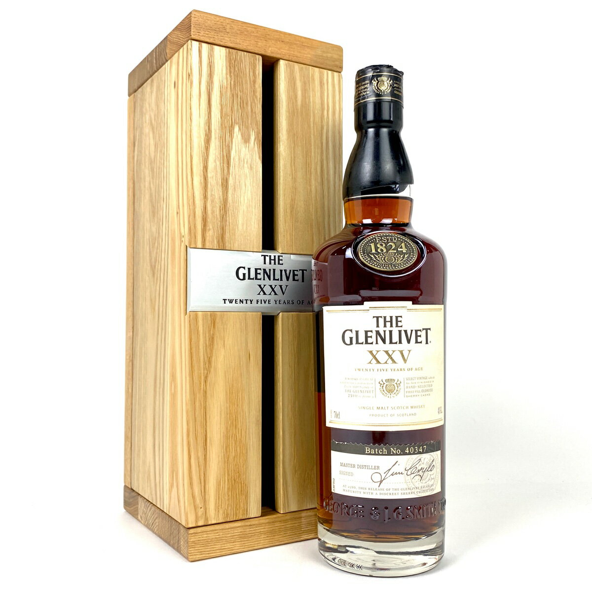 グレンリヴェット 25年 XXV シングルモルト 700ml 【中古】