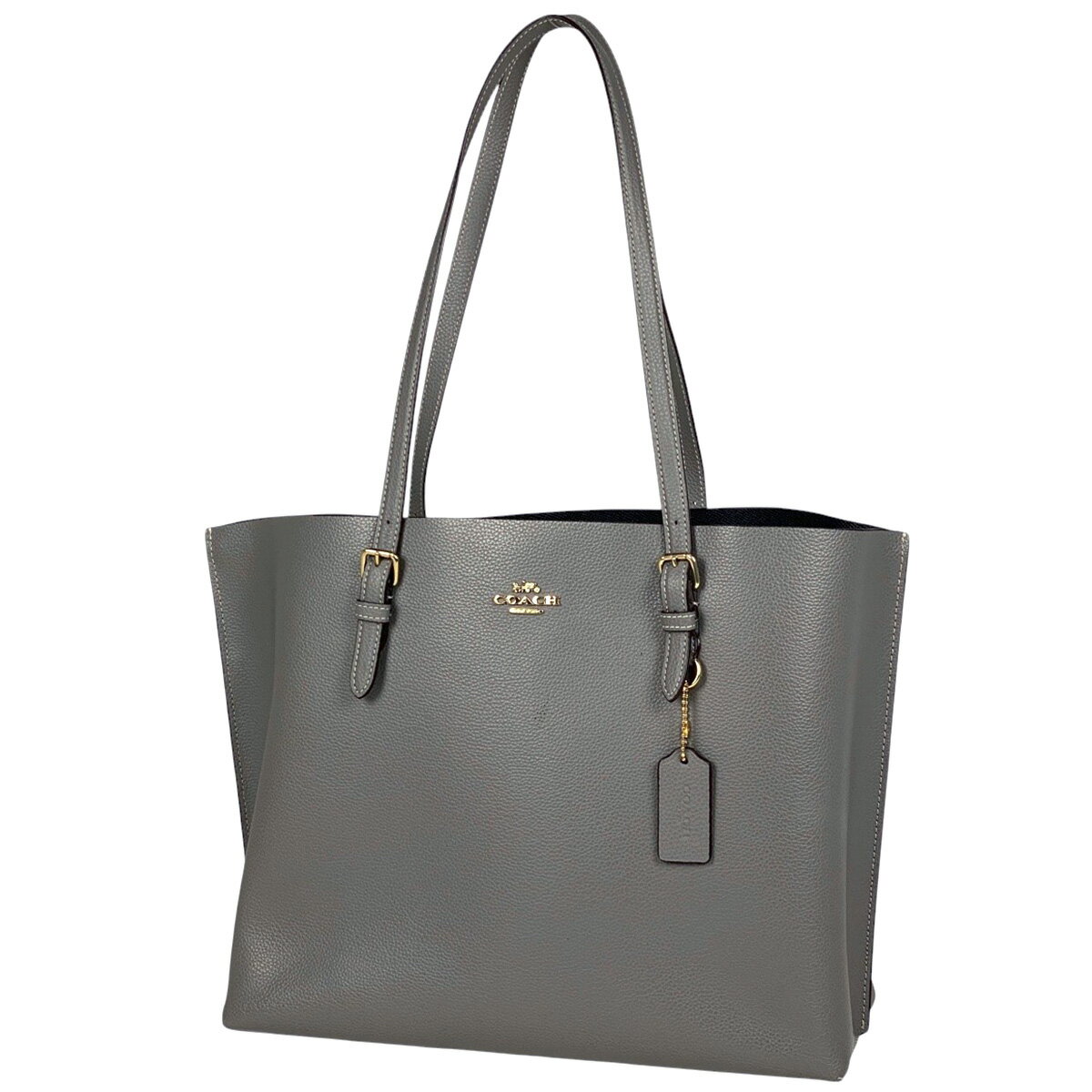 COACH‼️超美品(^^)グレーレザートートバック、‼️ 楽天市場】コーチ COACH レザー(カラーグレー)(トートバッグ