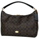 コーチ COACH シグネチャー ショルダーバッグ ワンショルダー ショルダーバッグ コーティングキャンバス ブラウン F34899 レディース 【中古】