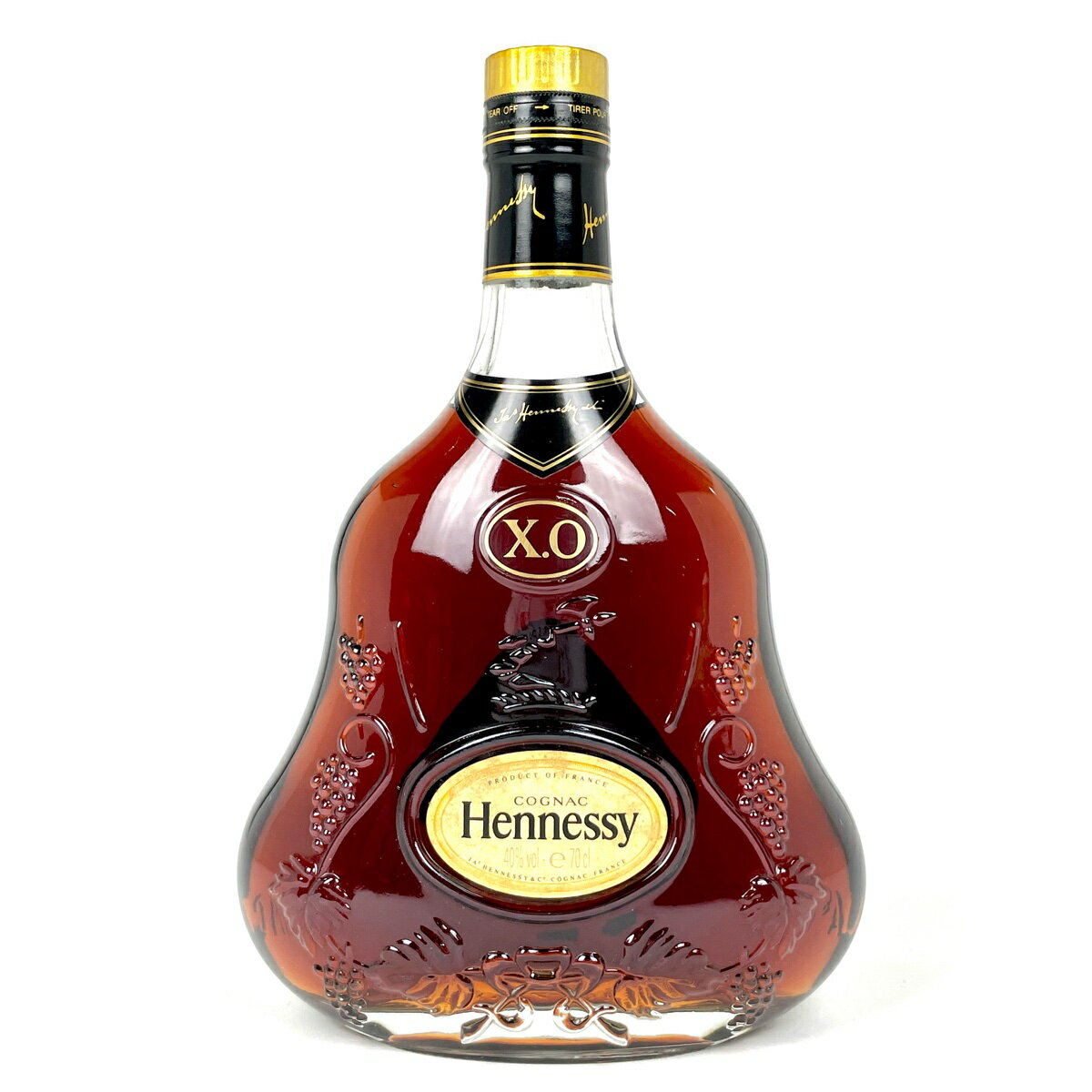 ヘネシー Hennessy XO 金キャップ クリアボトル 700ml ブランデー コニャック 【中古】