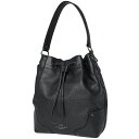 【在庫一掃】 コーチ COACH ロゴ ハンドバッグ 2WAY ショルダーバッグ 巾着型 ハンドバッグ レザー ブラック F35684 レディース 【中古】