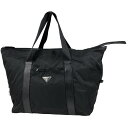 プラダ PRADA ロゴプレート ボストンバッグ ショルダーバッグ ボストンバッグ ナイロン ネロ(ブラック) レディース 【中古】(4)