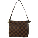 ルイ・ヴィトン Louis Vuitton トゥルース メイクアップ メイク コスメ アクセサリーポーチ ダミエ ブラウン N51982 レディース 【中古】