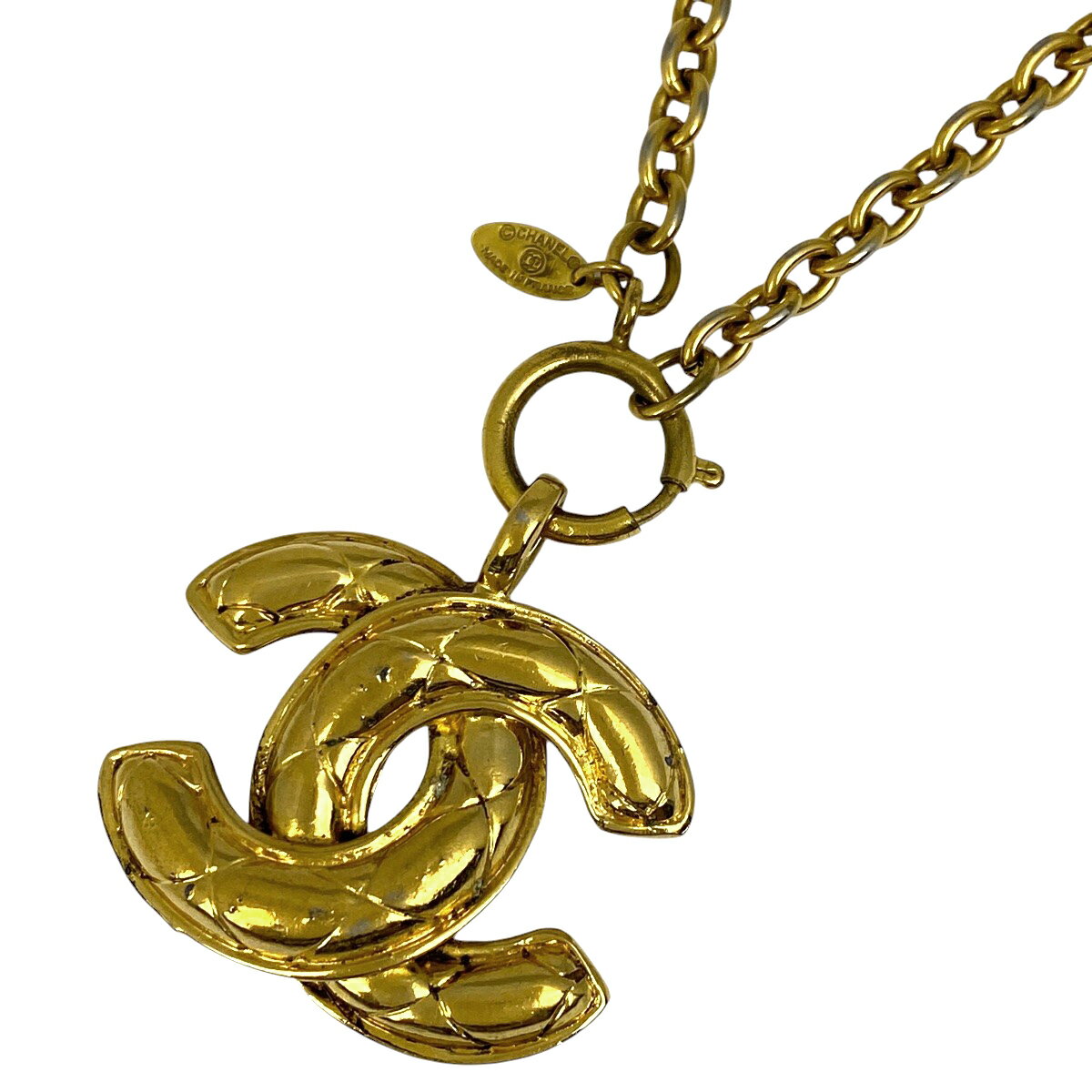シャネル CHANEL ココマーク チェーン ネックレス マトラッセ ネックレス GP ゴールド レディース 【中古】のサムネイル
