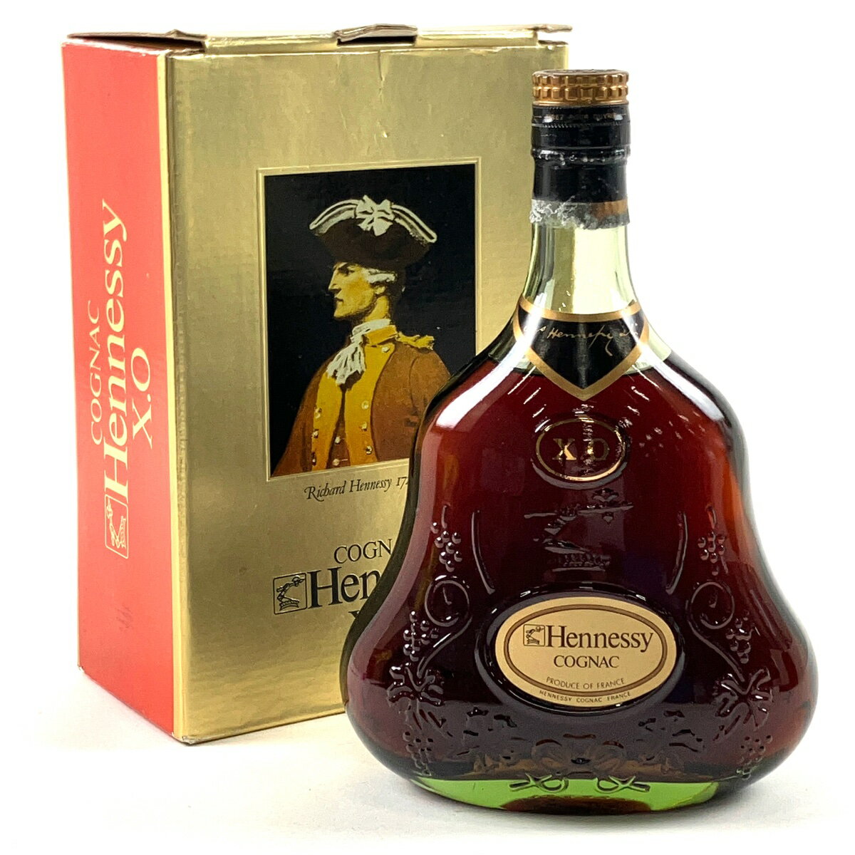 ヘネシー Hennessy XO 金キャップ グリーンボトル 700ml ブランデー コニャック 【中古】