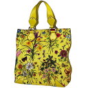グッチ GUCCI フローラ トートバッグ 花柄 トートバッグ キャンバス イエロー マルチカラー 154372 レディース 【中古】
