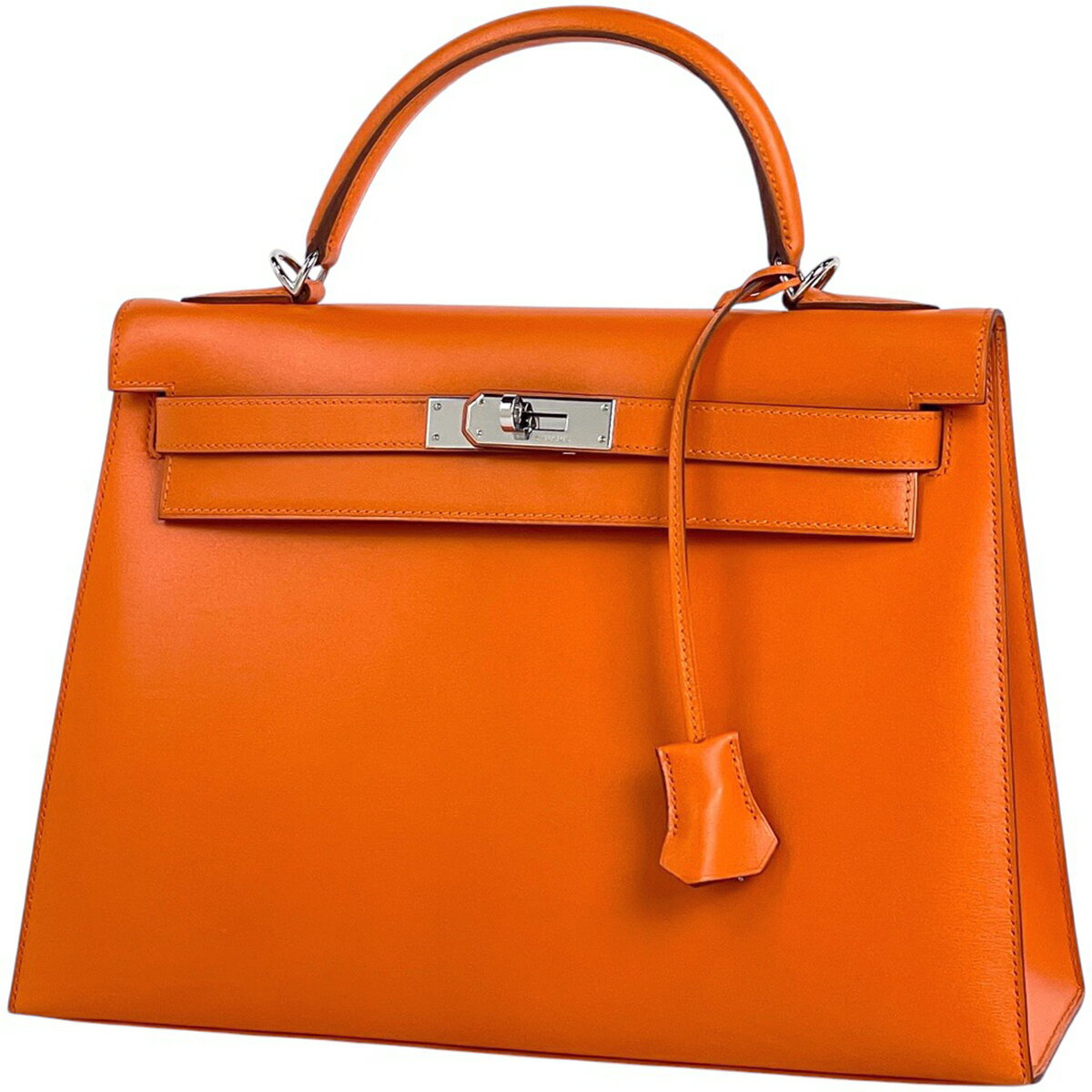 エルメス HERMES ケリー 32 外縫い 2WAY ショルダーバッグ ハンドバッグ ボックスカーフ オレンジ □F レディース 【中古】 msp29のサムネイル