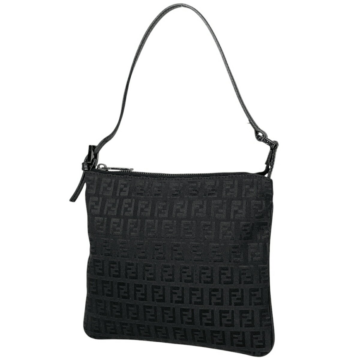 フェンディ FENDI ズッキーノ柄 ハンドバッグ ショルダーバッグ ハンドバッグ キャンバス ブラック 8BR252 レディース 【中古】(4)