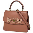 コーチ COACH レザー ハンドバッグ 2WAY チェーン ショルダーバッグ ハンドバッグ レザー ピンク レディース 【中古】