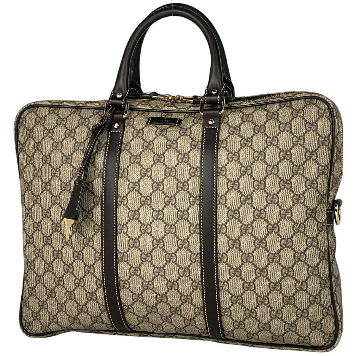 ✨希少✨GUCCI ビジネスバッグ GG アタッシュケース レザー ブラウン ✨希少✨GUCCI ビジネスバッグ GG アタッシュケース レザー