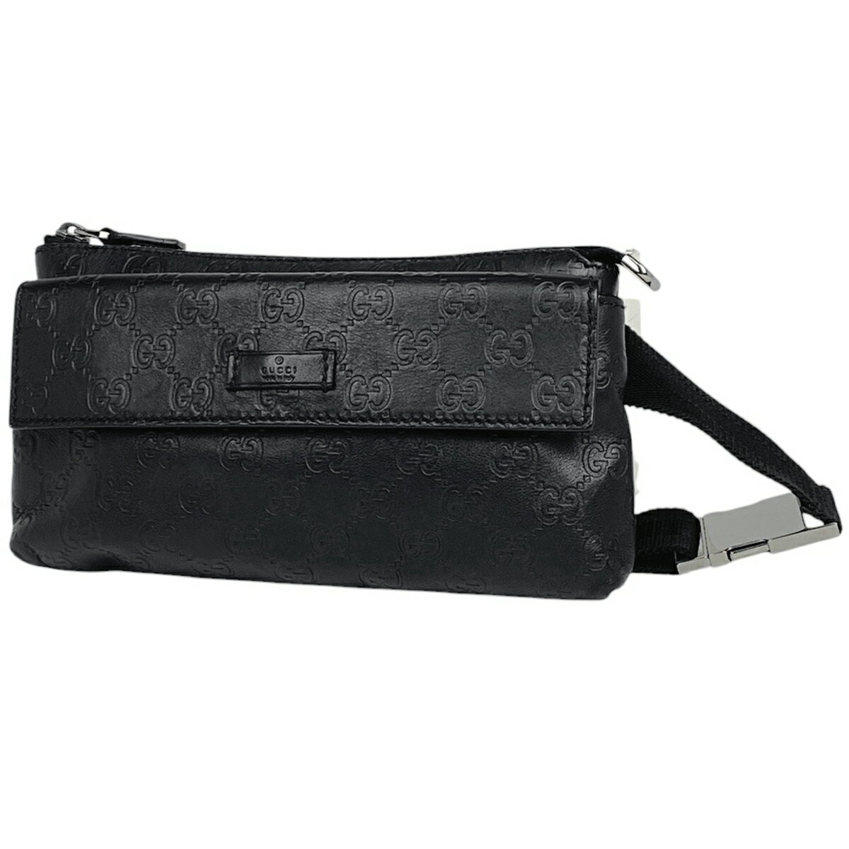 グッチ GUCCI GG柄 ウエストバッグ シグネチャー ウエストポーチ ボディバッグ ボディバッグ シマレザ..