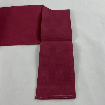 名古屋帯 美品 優品 松葉仕立て 夏帯 楓 銀糸 濃ピンク 正絹 【中古】