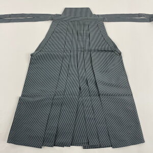 男着物 美品 逸品 落款あり 馬乗袴 甲田綏朗 精好仙台平 縦縞 青灰色 S 正絹 格安セール