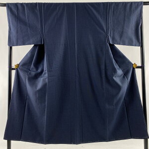 男着物 美品 優品 紬地 絣 紺色 袷 身丈144cm 裄丈69cm M 正絹 通販