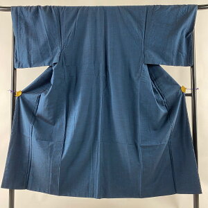 男着物 美品 優品 アンサンブル 紬 青緑 袷 身丈145cm 裄丈68.5cm M 正絹 通販