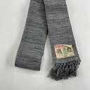 角帯 美品 優品 幾何学 灰色 正絹 【中古】