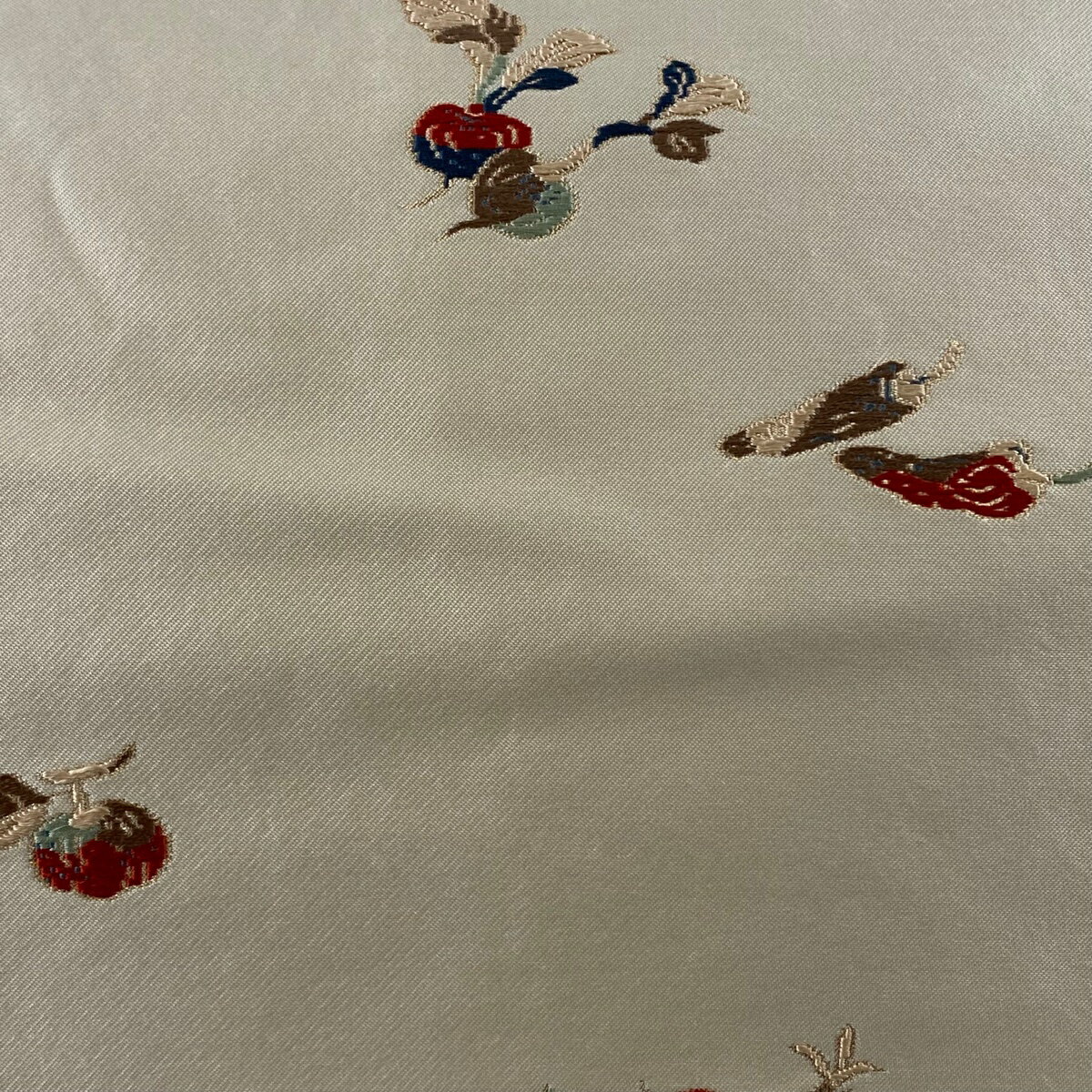 名古屋帯 秀品 生り物 箔 ベージュ 正絹 【中古】 msp70