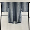 【最終値引き】 道中着 身丈92cm 裄丈64.5cm M 地紋 ぼかし 灰色 正絹 逸品 【中古】 msp70
