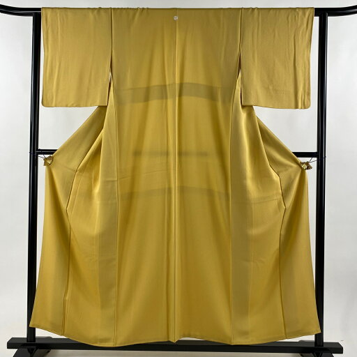 【最終値引き】 色無地 身丈156cm 裄丈62cm S 袷 山吹色 正絹 美品 優品 一つ紋 【中古】 msp70 【最終値引き】 色無地 身丈156cm 裄丈62cm S 袷 山吹色 正絹 美品 優品 一つ紋 【中古】 msp70