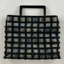 和装バッグ 優品 カジュアル 格子 青灰色 和装小物 【中古】