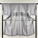 長襦袢 身丈129cm 裄丈65cm M 夏物 洗える着物 灰紫 麻 美品 名品 【中古】