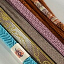 帯締め 優品 帯締め5本セット 水色 正絹 和装小物 【中古】
