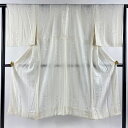 長襦袢 身丈123cm 裄丈63cm S 地紋 クリーム 正絹 美品 秀品 【中古】