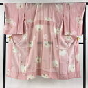 長襦袢 身丈131cm 裄丈67cm M 桜 梅 ぼかし ピンク 正絹 美品 秀品 【中古】 msp30
