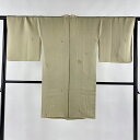 道行 身丈100cm 裄丈64.5cm M 和装コート 千代田衿 松竹梅 金銀糸 ベージュ 正絹 逸品 【中古】