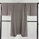 道中着 身丈116cm 裄丈67cm M 和装コート 着物衿 角通し 紫 正絹 美品 逸品 【中古】