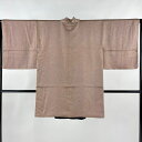 道中着 身丈89cm 裄丈63cm S 和装コート 墨流し 薄小豆 正絹 秀品 【中古】