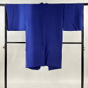 道中着 身丈108cm 裄丈66cm M 和装コート 幾何学模様 絞り ぼかし 紺色 正絹 美品 逸品 【中古】 msp50