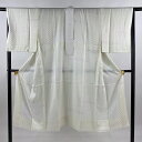 長襦袢 身丈126cm 裄丈66cm M 地紋 ぼかし 薄黄 正絹 美品 秀品 【中古】 msp30