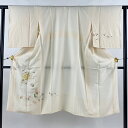 長襦袢 身丈118.5cm 裄丈60.5cm S 絵馬 菊 金彩 薄ピンク 正絹 美品 秀品 【中古】 msp30
