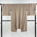 道中着 身丈101cm 裄丈68cm L 和装コート 地紋 薄小豆 正絹 逸品 【中古】 msp30