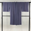 道行 身丈108cm 裄丈63cm S 和装コート 都衿 竹 青紫 正絹 美品 逸品 【中古】 msp30