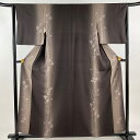 小紋 身丈158cm 裄丈64cm M 袷 やまと 葡萄 金彩 ぼかし 茶紫 正絹 美品 名品 【中古】 msp30