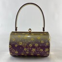和装バッグ 優品 フォーマル 金鷲 桜 金彩 紫 和装小物 【中古】