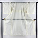 長襦袢 身丈133.5cm 裄丈66cm M 絽 クリーム 正絹 美品 秀品 【中古】