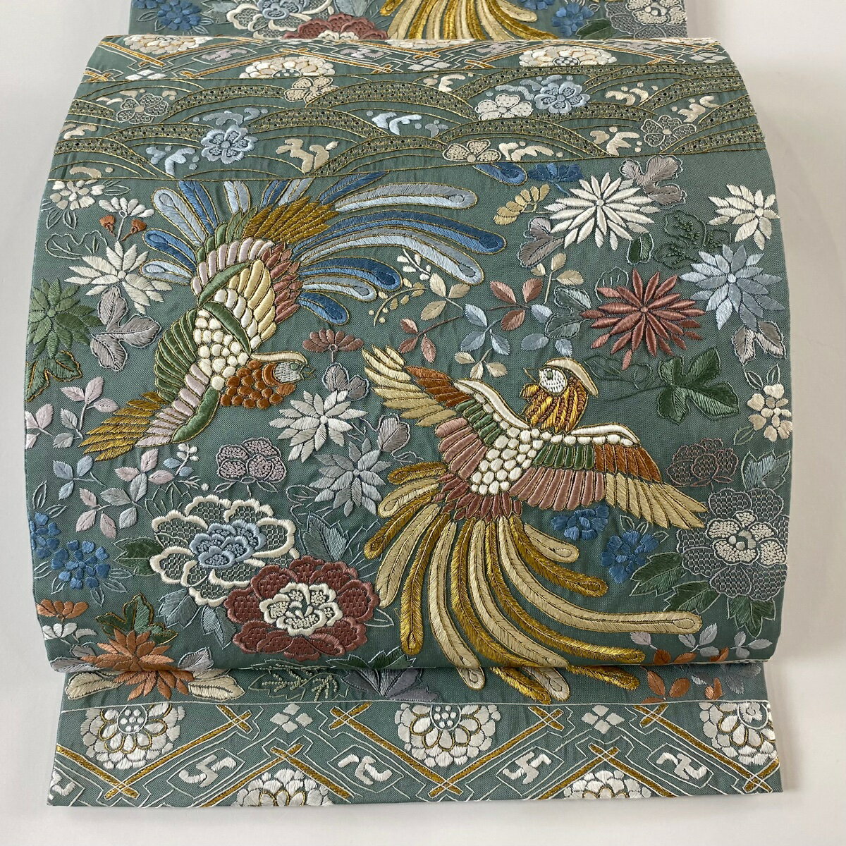高級 袋帯 正絹 お太鼓柄 絽刺し 駒刺繍 フォーマル 訪問着 色無地 紬地 楽天市場】刺繍 袋帯 正絹の通販