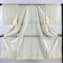 長襦袢 身丈120cm 裄丈61cm S クリーム 正絹 美品 秀品 【中古】