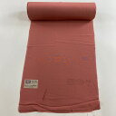 反物 秀品 色無地 堅牢染 ピンク 正絹 【中古】