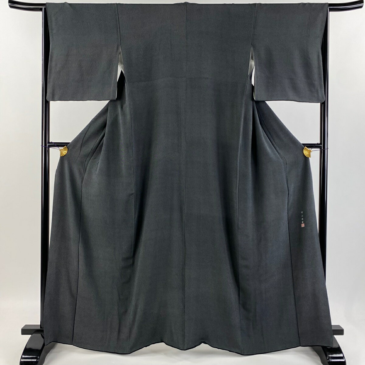 作家物 寺山在男 江戸小紋 鮫小紋 裄66 紋無し 色無地 正絹 T-4069 作家物 寺山在男 江戸小紋 鮫小紋 裄66 紋無し 色無地 正絹