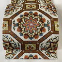 袋帯 美品 逸品 蜀江華文 草花 金糸 絽刺し クリーム 全通 正絹 【中古】