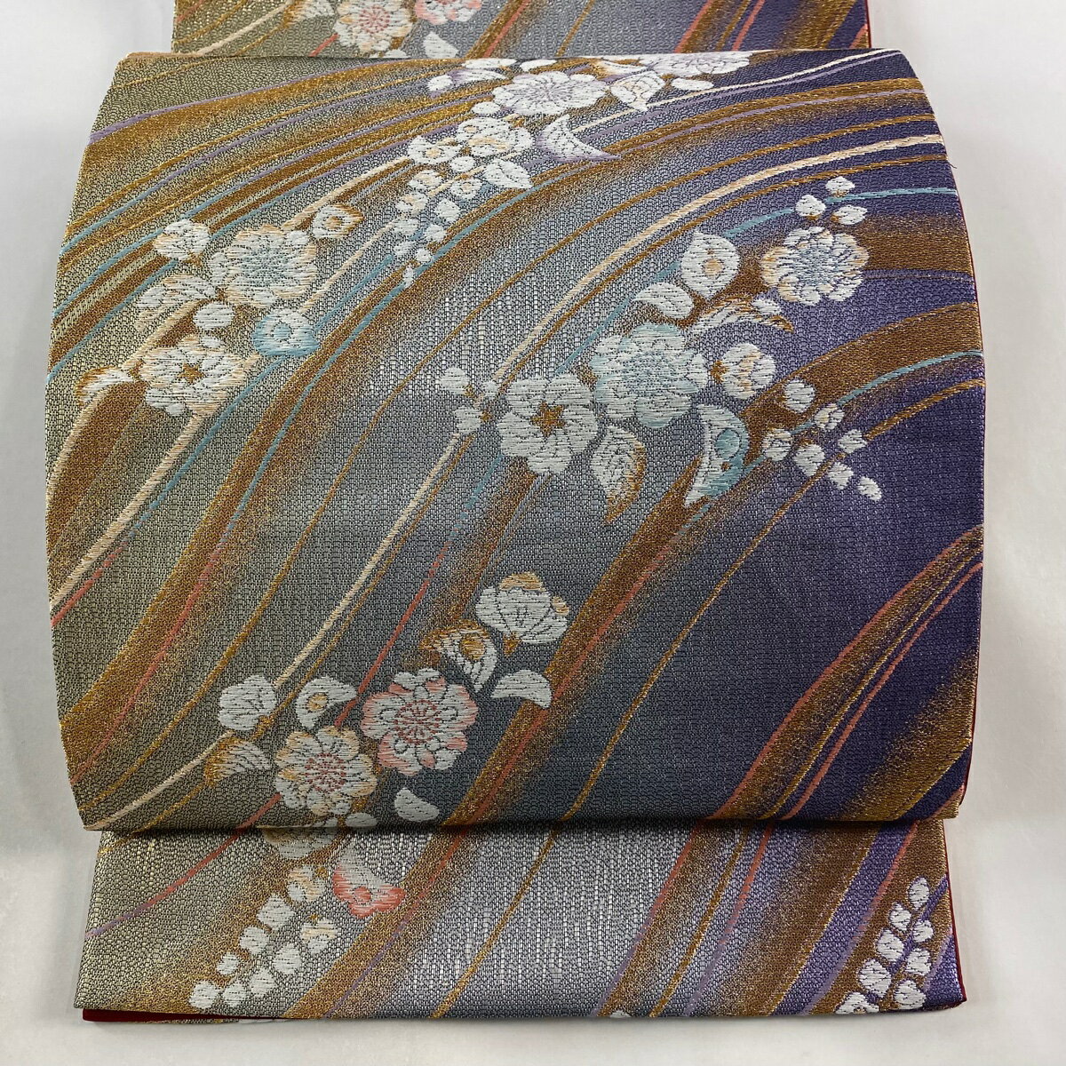 『最終値下げ』【袋帯】高級 袋帯 グレー地 花柄 ⭐️ 楽天市場】辻が花（カラーグレー）（帯｜和服）：レディース