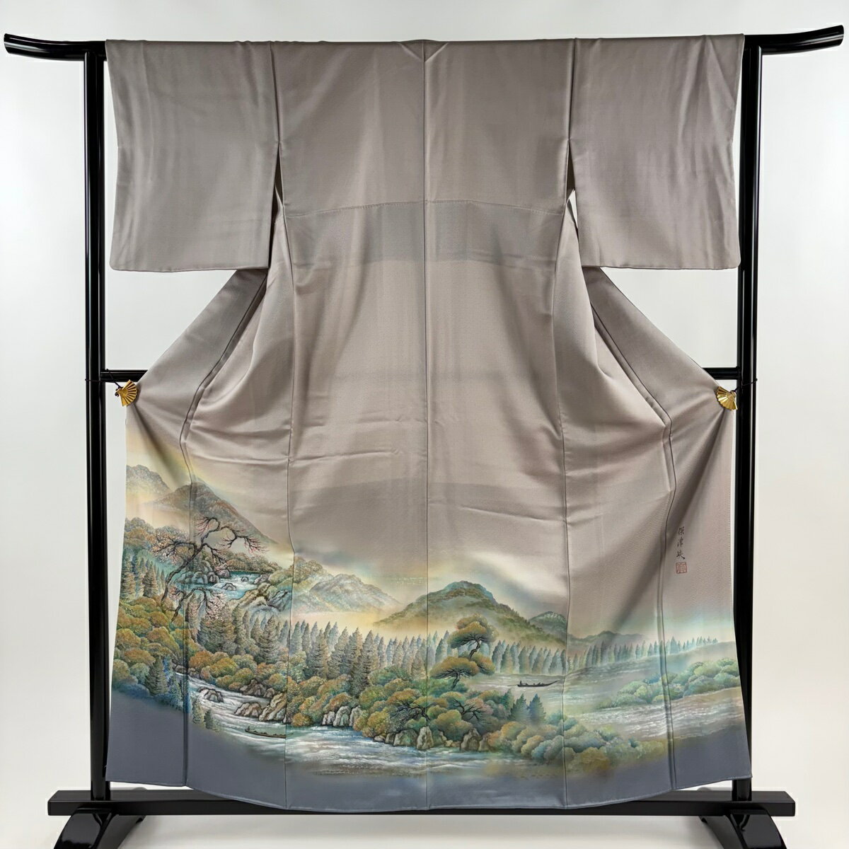 【美品】 色留袖 身丈159.5cm 裄丈61.5cm S 