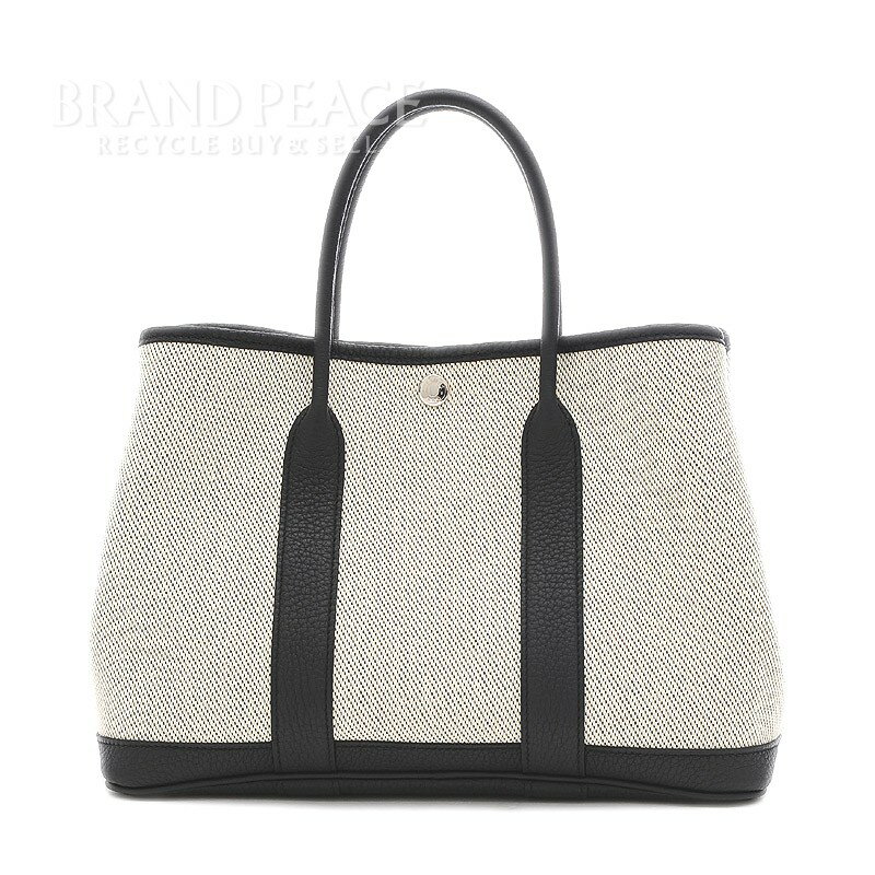 エルメス ガーデンパーティTPM　トワルアッシュ/ネゴンダ　グレー/ブラック　Y刻印【中古】 BP 【送料無料】のサムネイル