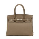 【未使用品】エルメス バーキン30 トゴ エトゥープ シルバー金具 B刻印【中古】【送料無料】