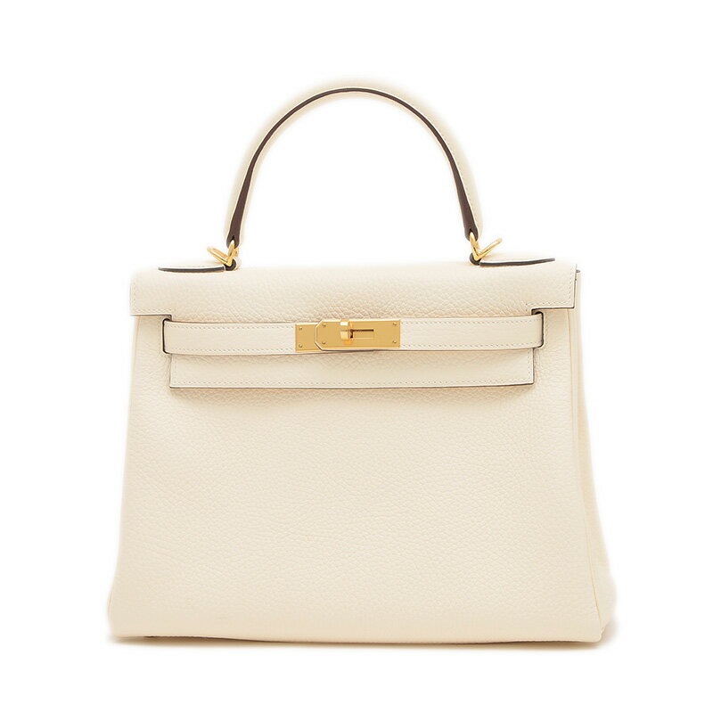 【未使用品】エルメス ケリー28 内縫い トリヨン ナタ ゴールド金具 B刻印【中古】【送料無料】