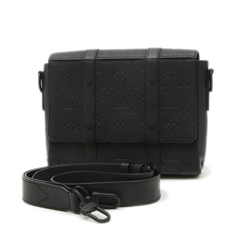 ルイ・ヴィトン モノグラムトランク メッセンジャーPM ショルダーバッグ ブラック M57726【中古】【送料無料】(4)